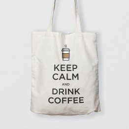 Keep calm and drink coffee - Çanta