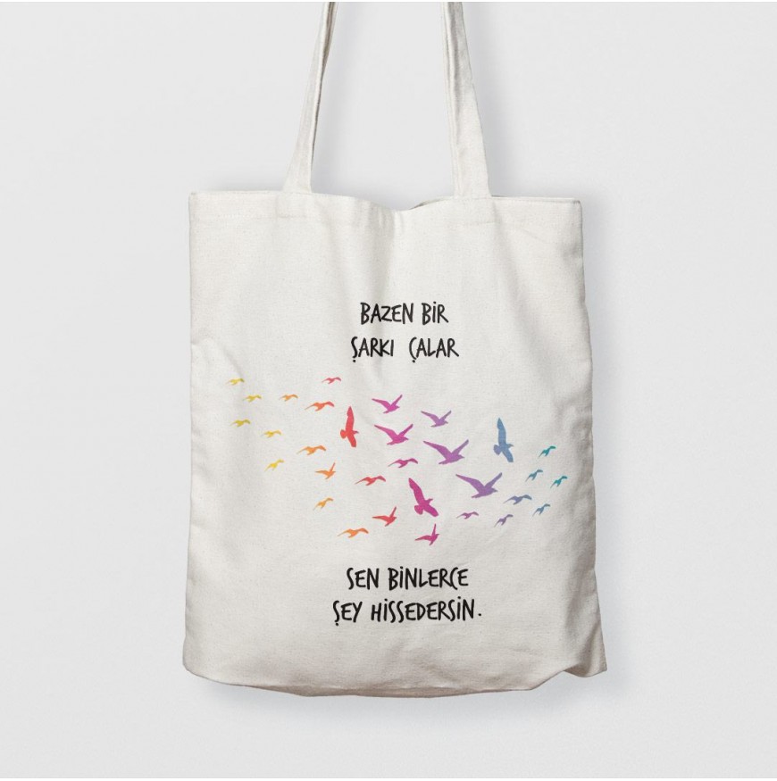 Bazen bir şarkı çalar, sen binlerce şey hissedersin. - Çanta