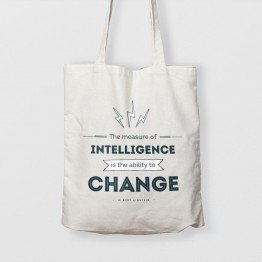 The measure of intelligence is the ability to change - Çanta