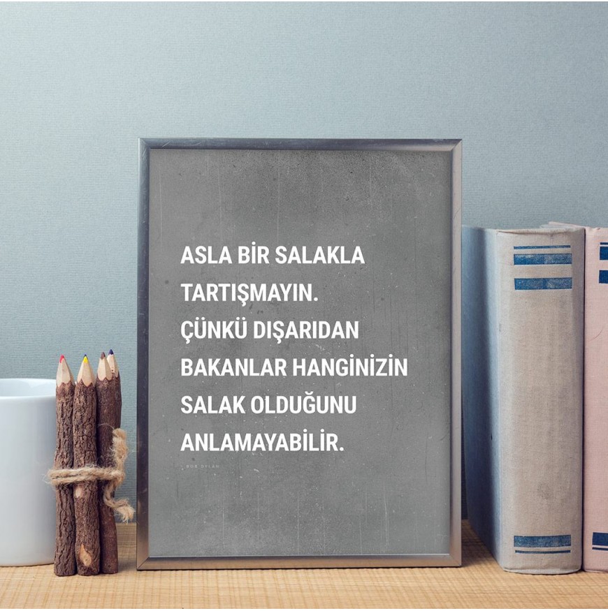 Asla bir salakla tartışmayın. - Poster