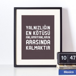 Yalnızlığın En Kötüsü - Poster