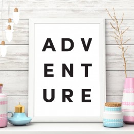 Adventure - beyaz - Poster